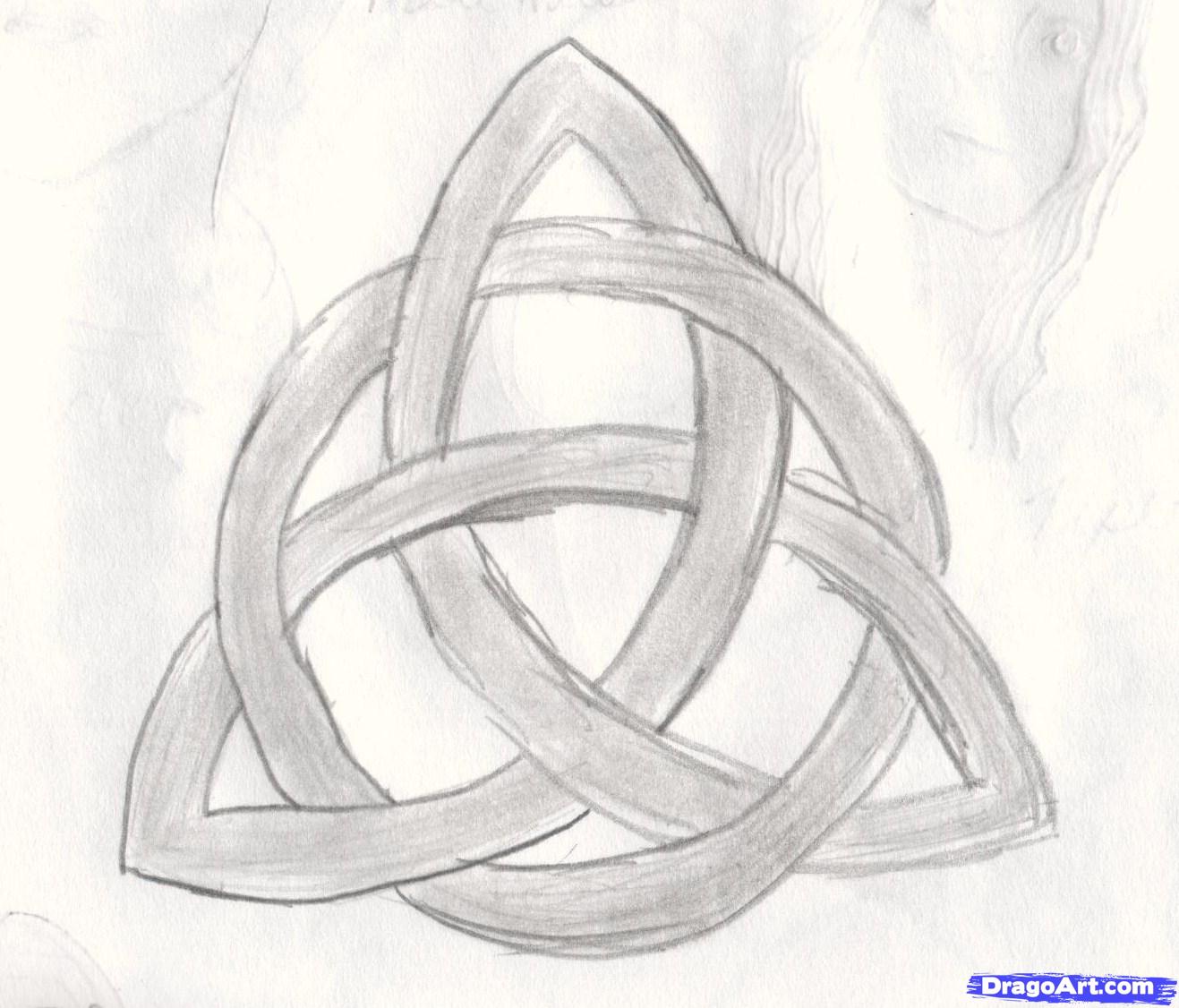 1317x1126 How Draw A Triqutra Circle, Step - Free Circle Drawing