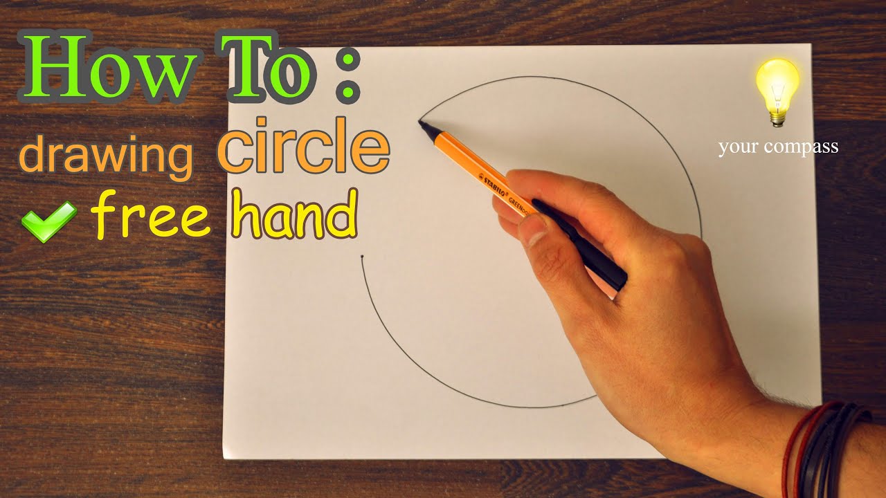 1280x720 How To Draw Freehand A Perfect Circle Tutorial - Free Circle Drawing