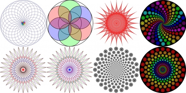600x300 Vortex Circle String Art Free Vector In Open Office Drawing - Free Circle Drawing