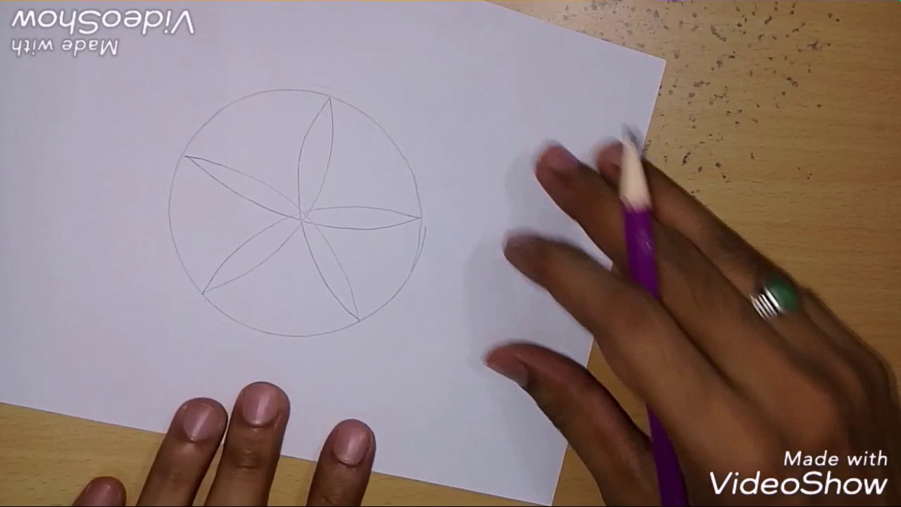 1280x720 Simple Design In Circle Free Hand For Kids - Free Circle Drawing
