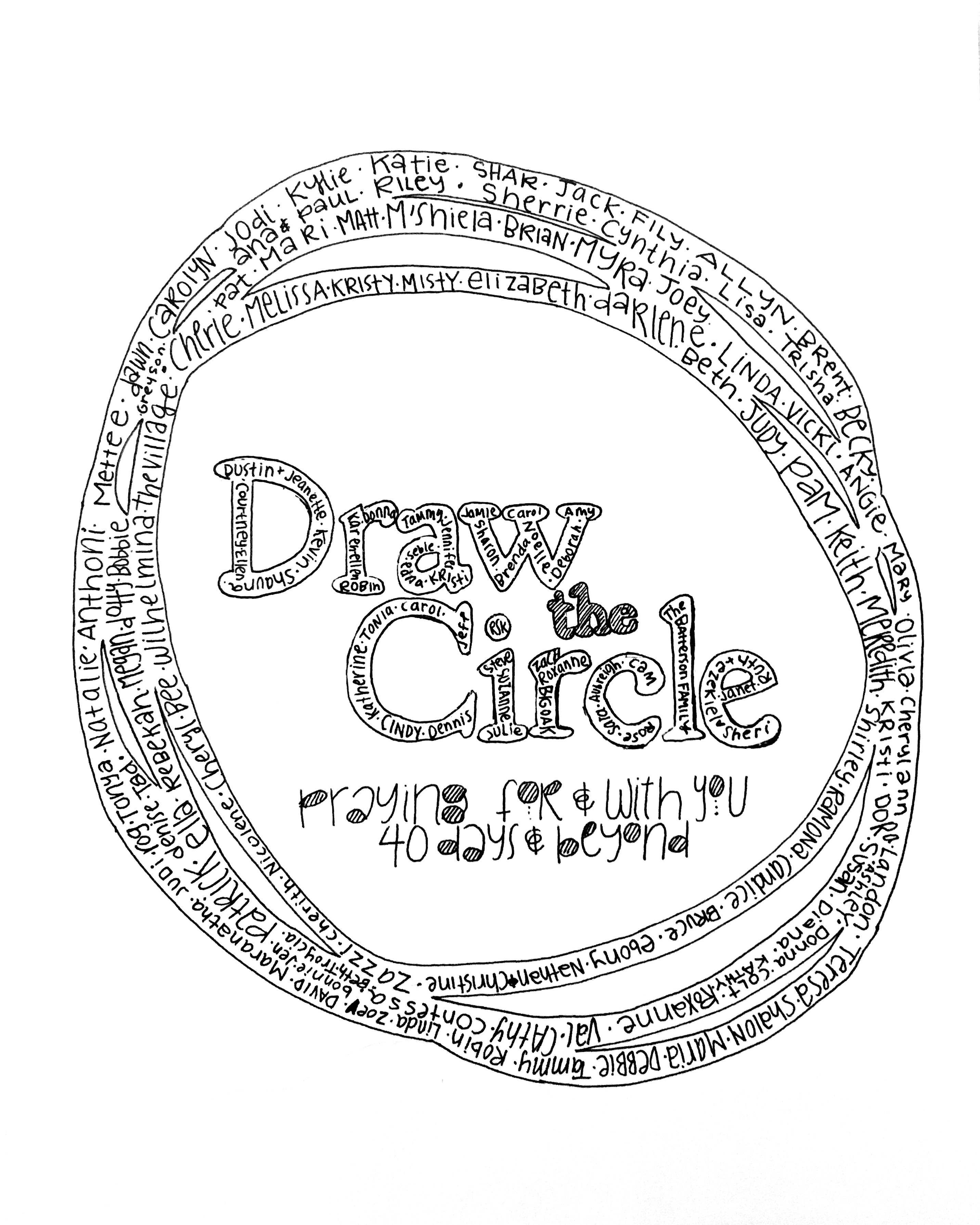 2864x3580 Draw The Circle Day Prayer Challenge Day - Free Circle Drawing