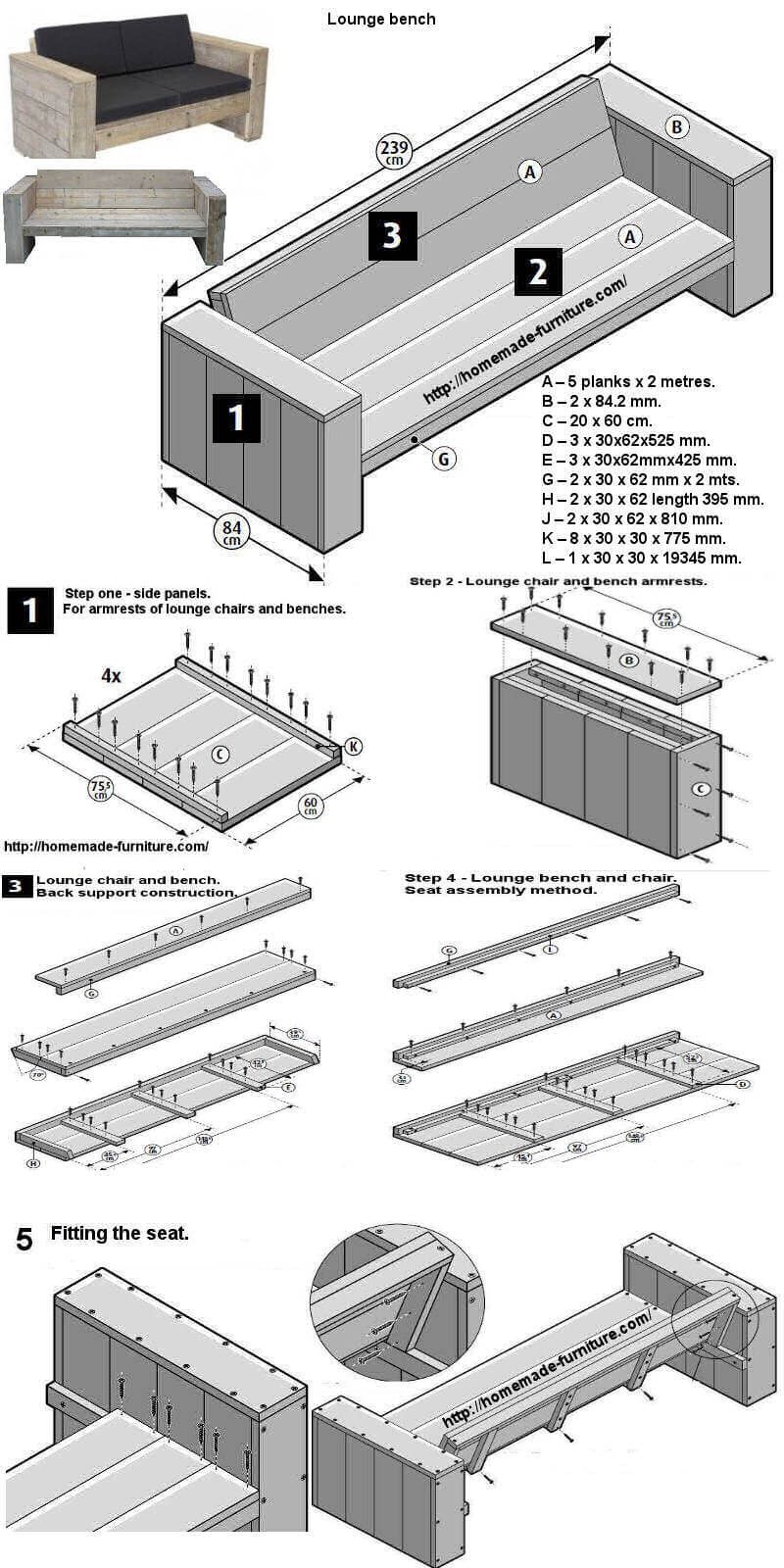 800x1600 scaffolding furniture free construction drawings for a homemade - Free Construction Drawings