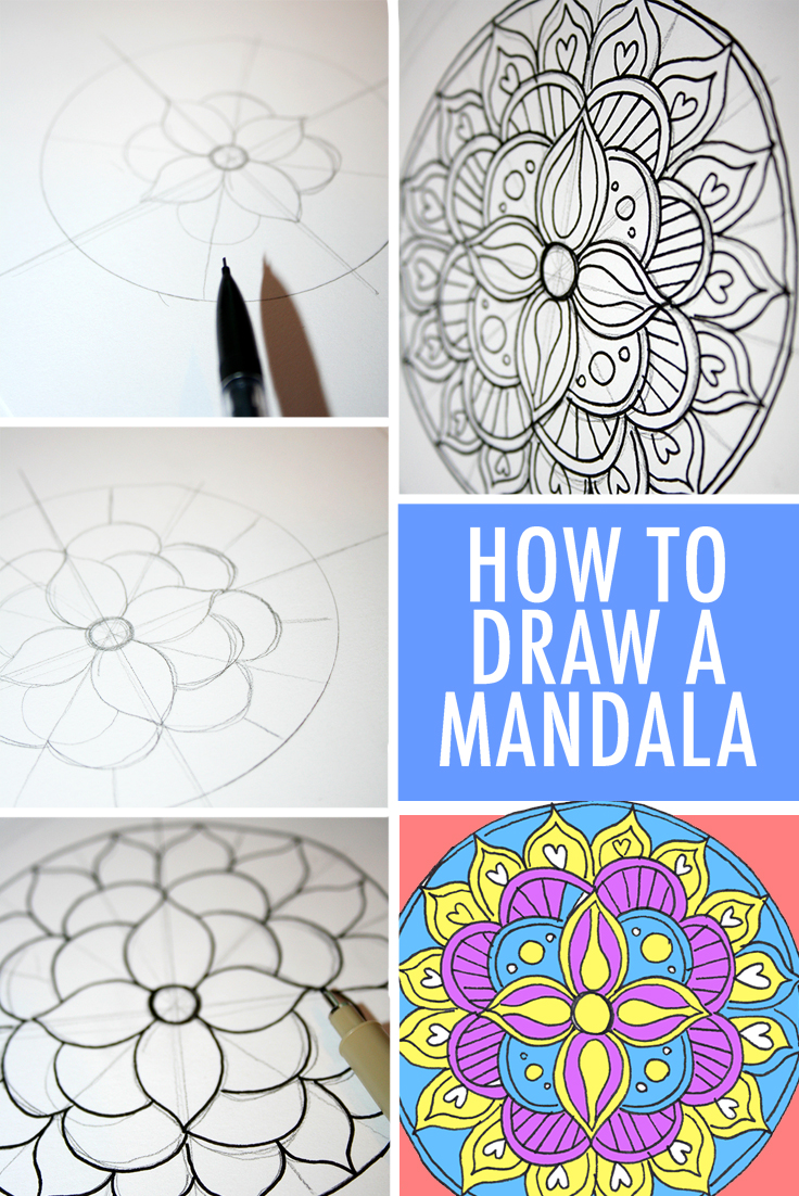 736x1102 How To Draw A Mandala - Free Design Drawing
