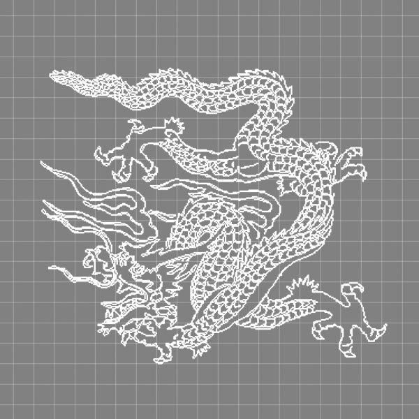 600x600 free dragon and phoenix blocks free cad blocks drawings download - Free Dragon Drawings