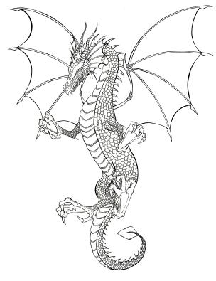 304x395 free drawings of tattoos lovetoknow - Free Dragon Drawings