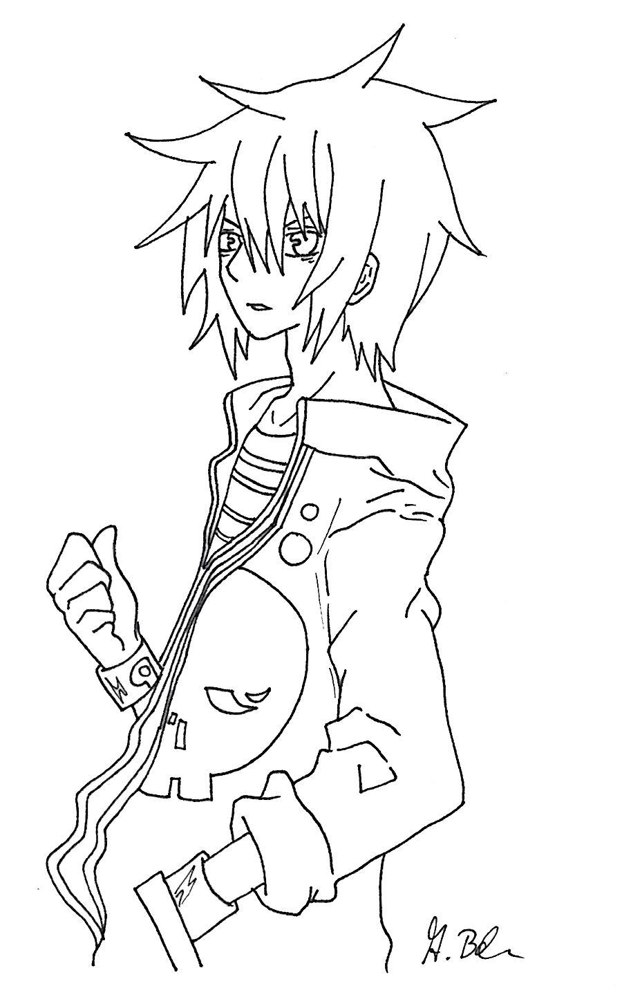 900x1442 Drawings For Boys Drawing Anime Free Download On Mbtskoudsalg - Free Drawing Anime