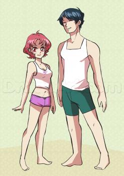 247x350 How To Draw Anime Anatomy, Step - Free Drawing Anime