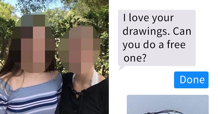700x368 people kept asking this artist to draw them for free, so he - Free Drawing Com