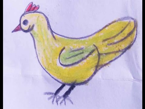 480x360 How To Draw A Chicken Step - Free Drawing For Kids