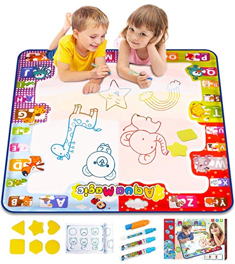466x524 Kizzyea Water Doodle Mat,kids Toys Large Aqua Drawing - Free Drawing For Toddlers