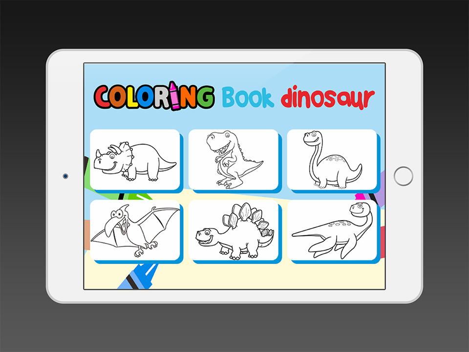 960x720 Dinosaur Coloring Book - Free Drawing Games For Toddlers