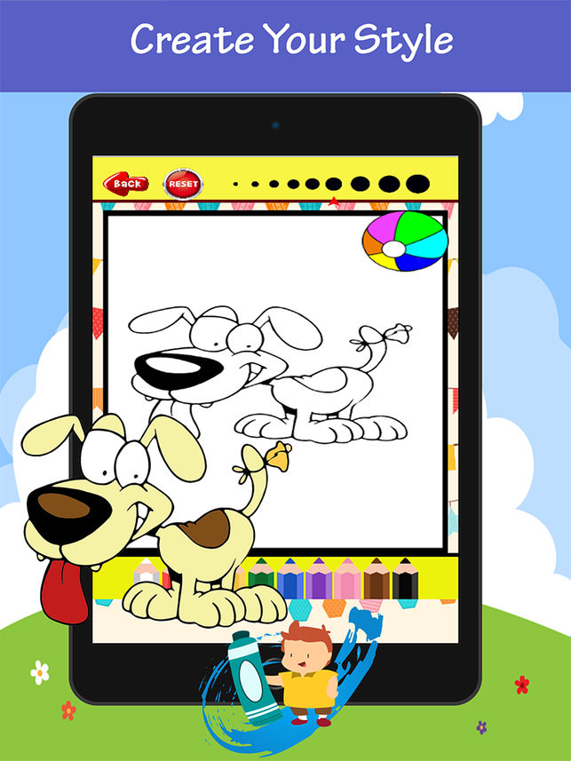 643x857 Dog Coloring Book For Kids Drawing Coloring - Free Drawing Games For Toddlers