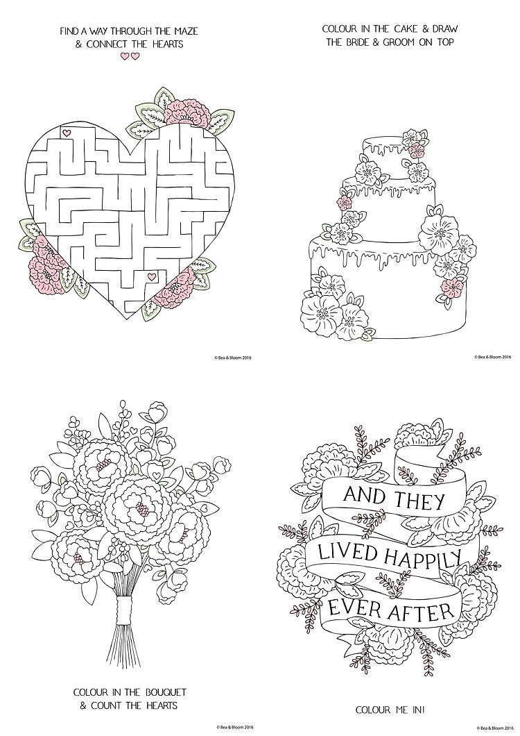 750x1060 Free Download Printable Wedding Colouring Sheets For Kids Going - Free Drawing Games For Toddlers