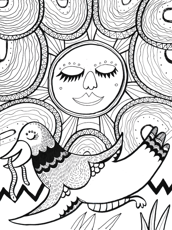 600x799 Delightful Doodles Free Downloadable Drawing Patterns - Free Drawing Patterns