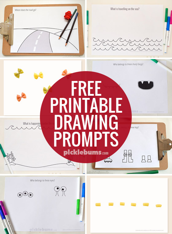 560x760 Drawing Prompts - Free Drawing Printouts