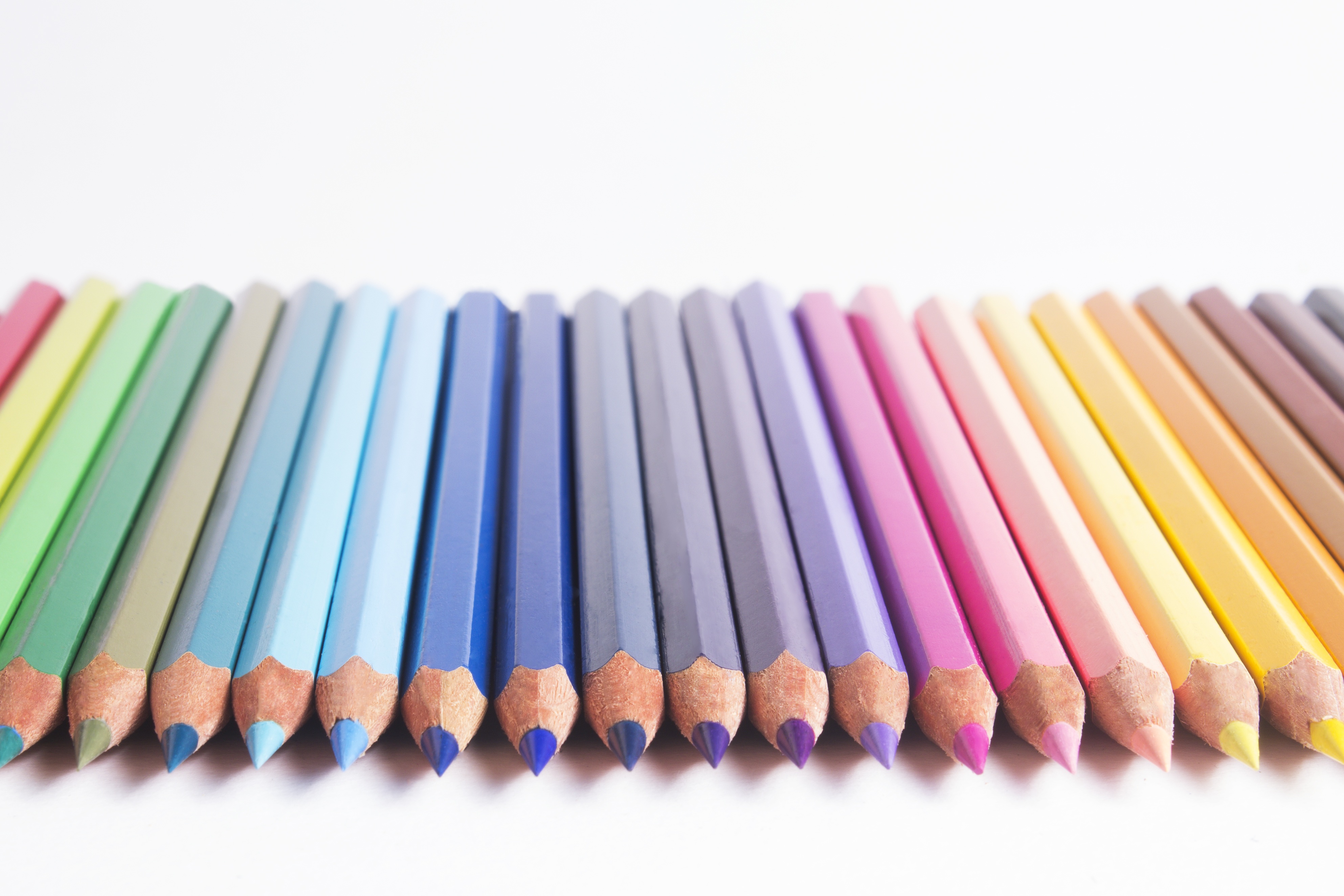 3972x2648 Free Images Pencil, Artistic, Colorful, Coloring, Art, Rainbow - Free Drawing School