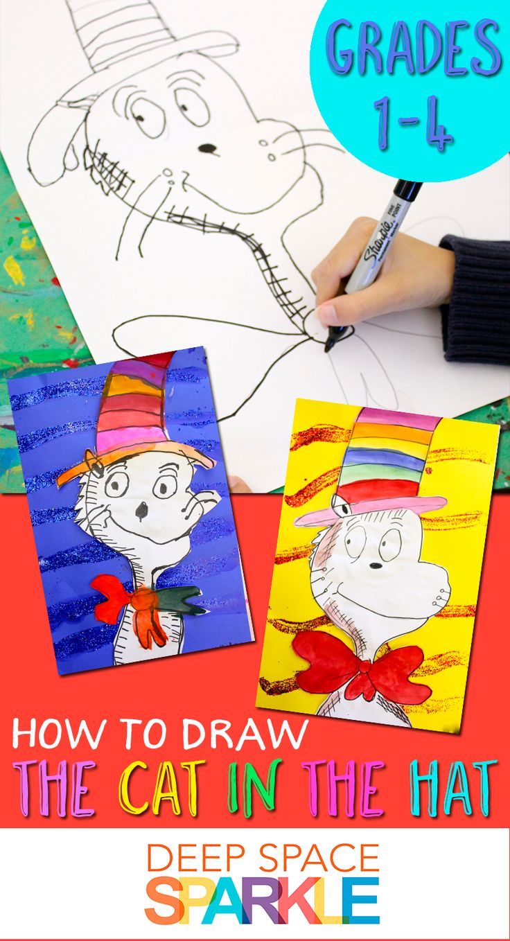 736x1358 dr seuss day activity how to draw cat in the hat dr seuss - Free Drawing Space