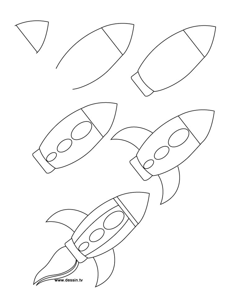 736x981 Drawn Rocket Drawing Space - Free Drawing Space
