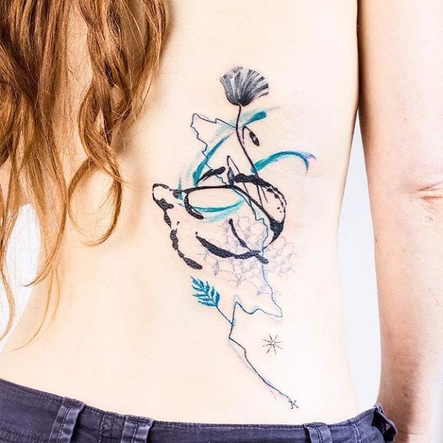 640x640 Free Flowing Abstract Tattoos - Free Drawing Tattoos