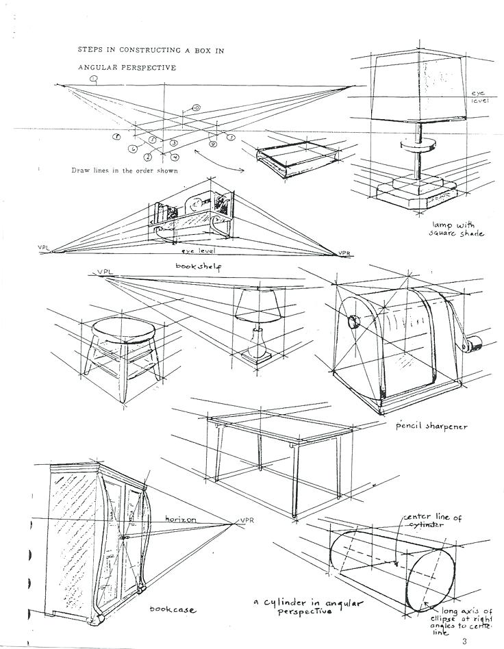 736x948 Perspective Drawing Worksheets - Free Drawing Worksheets