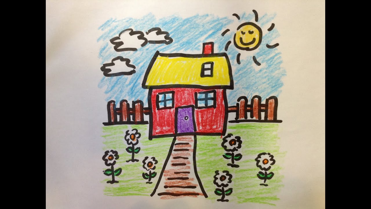 1280x720 How To Draw A Cartoon Flower Garden - Free Easy Drawing For Kids