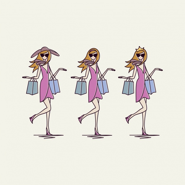 626x626 Fashion Illustration Collection Vector Free Download - Free Fashion Drawing