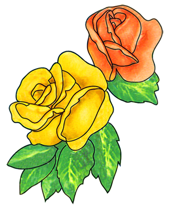 339x413 Free Flower Clipart - Free Flower Drawings