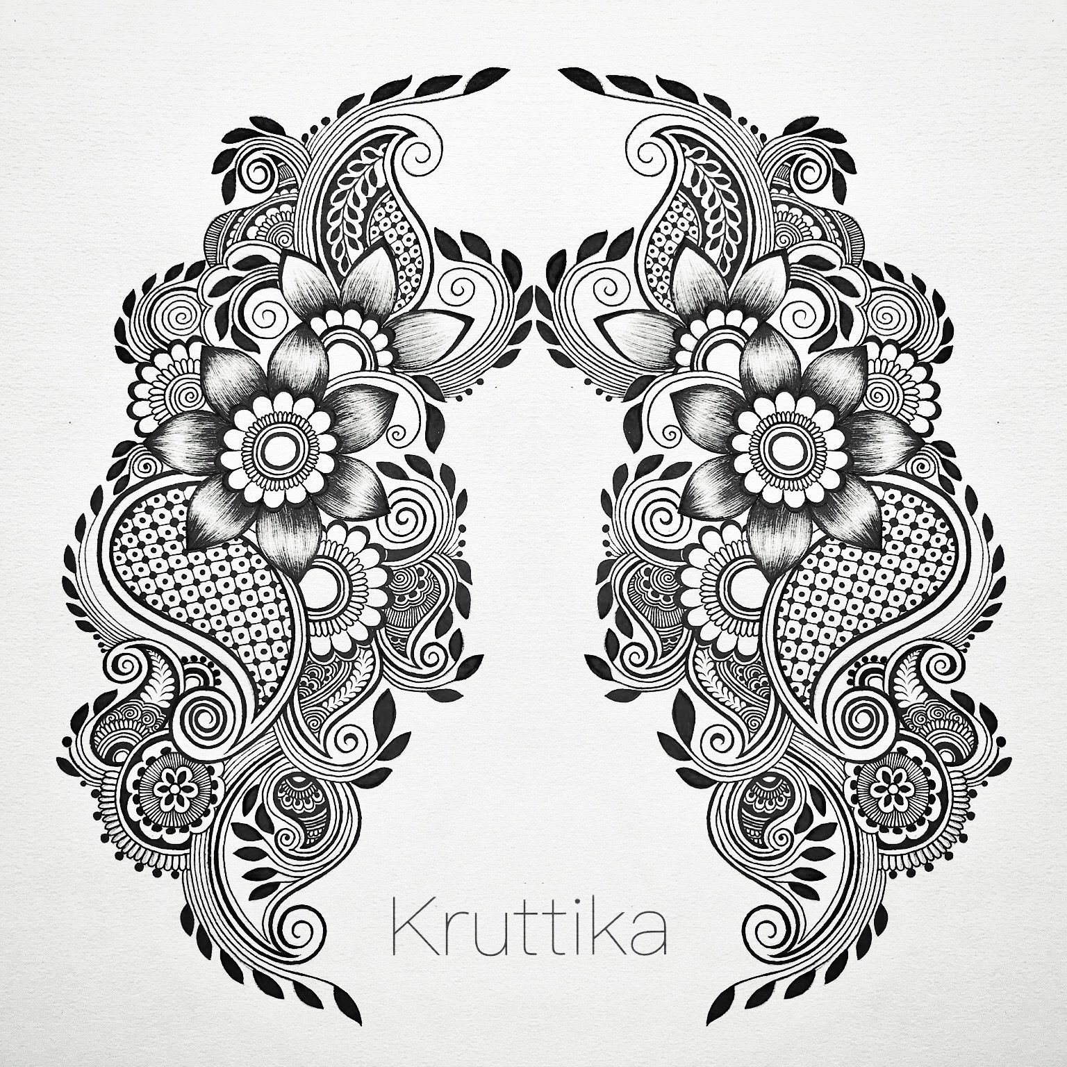 1536x1536 freehand symmetrical designs design ideas hand drawn illustrations - Free Hand Drawing