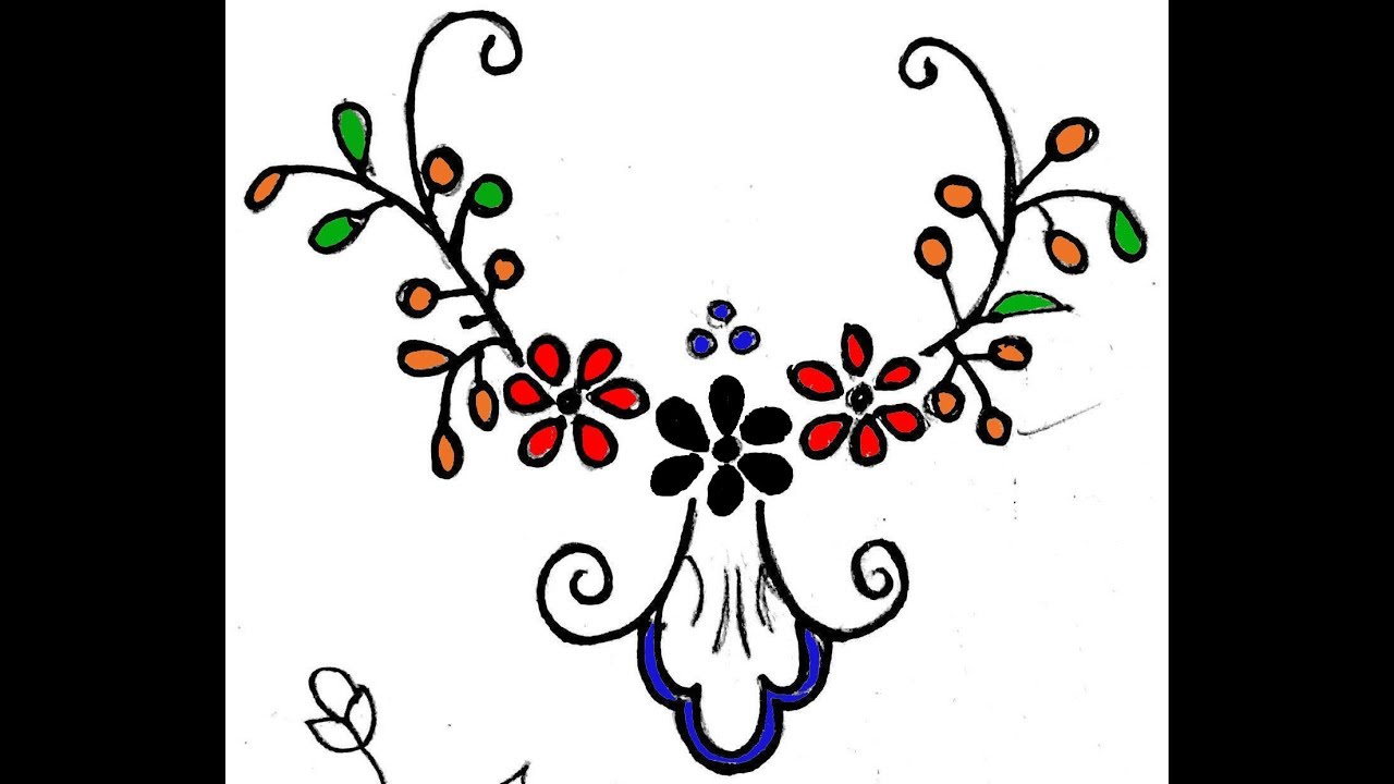 1280x720 Freehand Designs For Embroidery - Free Hand Drawing Design