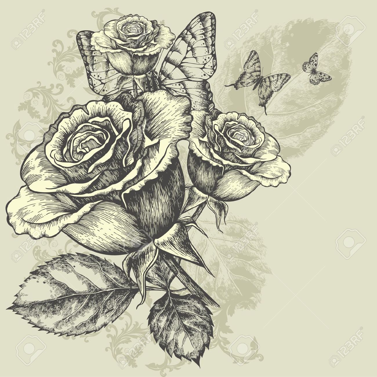 Free Hand Drawing Flowers at PaintingValley.com | Explore collection of ...