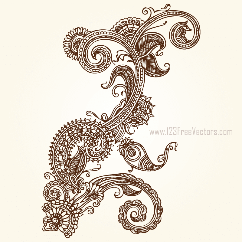 800x800 Hand Drawn Flowers Illustration Download Free Vector Art Free - Free Hand Drawing Flowers