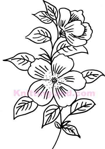 360x510 hand drawn flower embroidery design embroidery flower - Free Hand Drawing Flowers