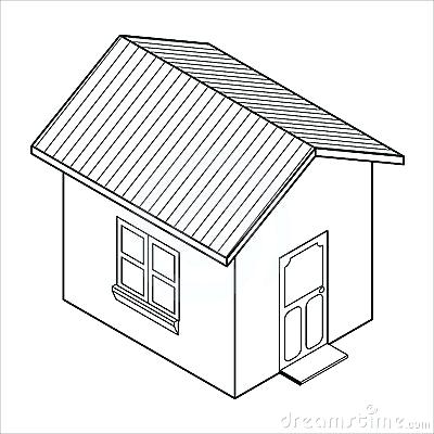 400x400 house draw house vector technical draw poster drawing house - Free House Drawing