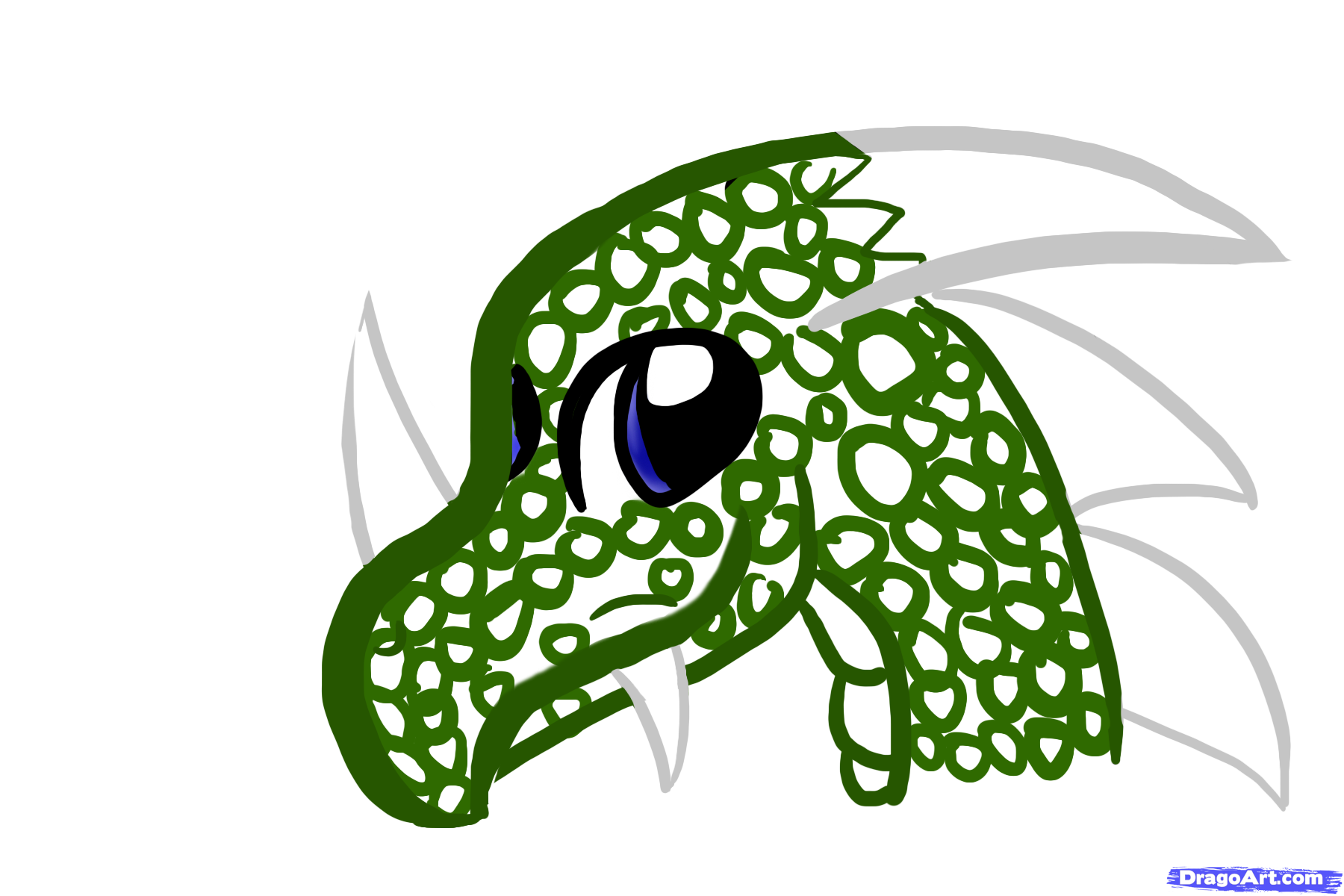 1800x1200 How To Draw A Dragons Head For Kids, Step - Free Online Drawing For Kids