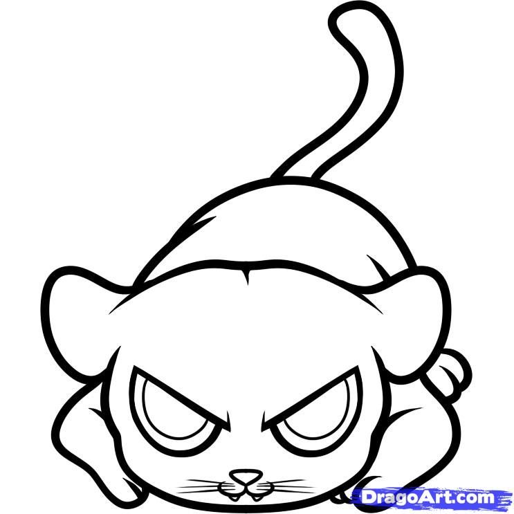 743x743 How To Draw A Panther For Kids, Step - Free Online Drawing For Kids