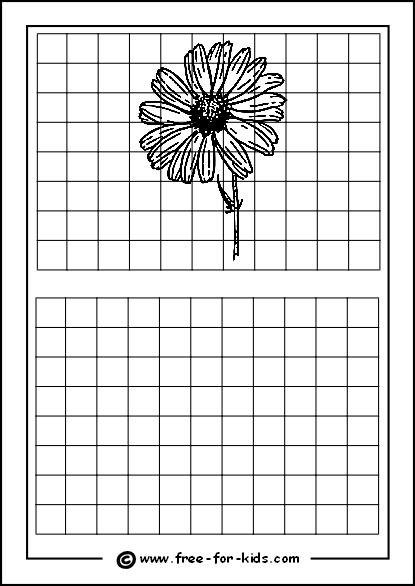 415x586 Grid Drawing Worksheets With Pictures For Drawing Practice - Free Printable Drawing Worksheets