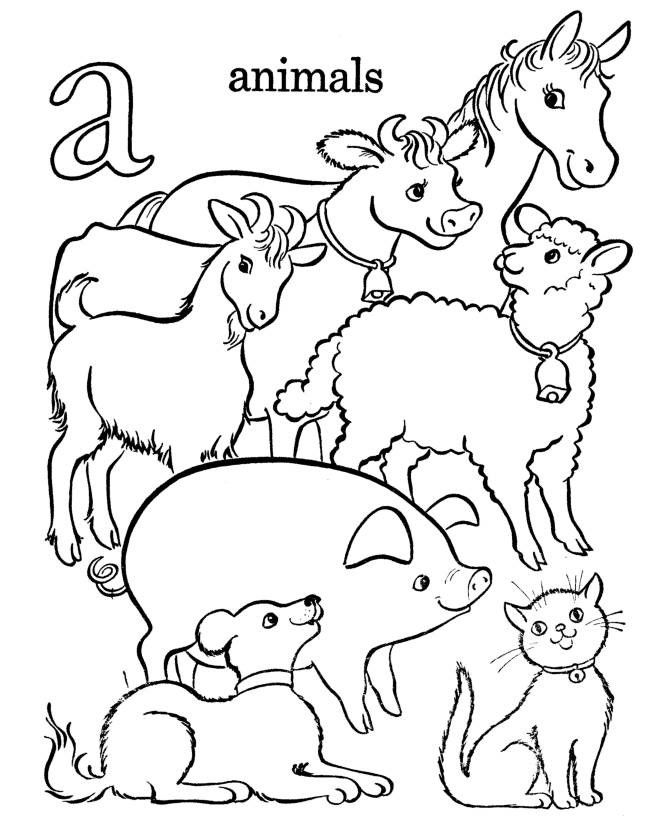 670x820 free printable farm animal coloring pages for kids prek farm - Free Printable Drawings For Kids