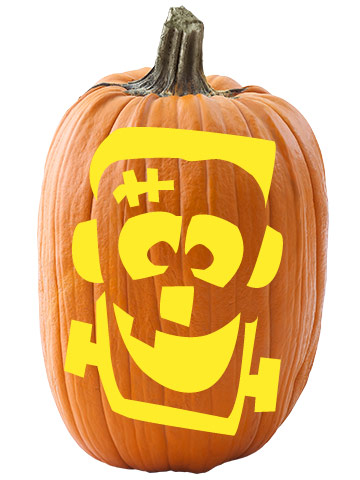 360x480 Free Face Stencils For Fun Halloween Pumpkin Carving Better - Free Pumpkin Drawing