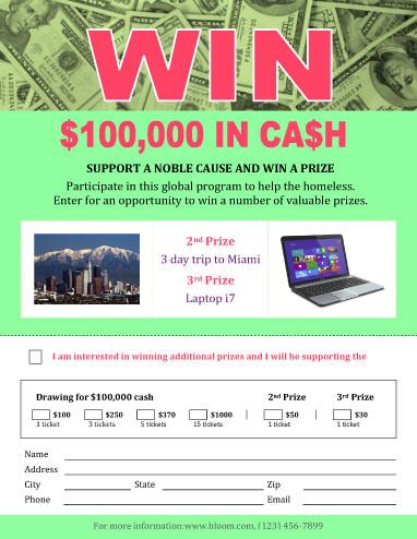 382x494 donation with drawing raffle flyer template fundraiser resume - Free Raffle Drawing