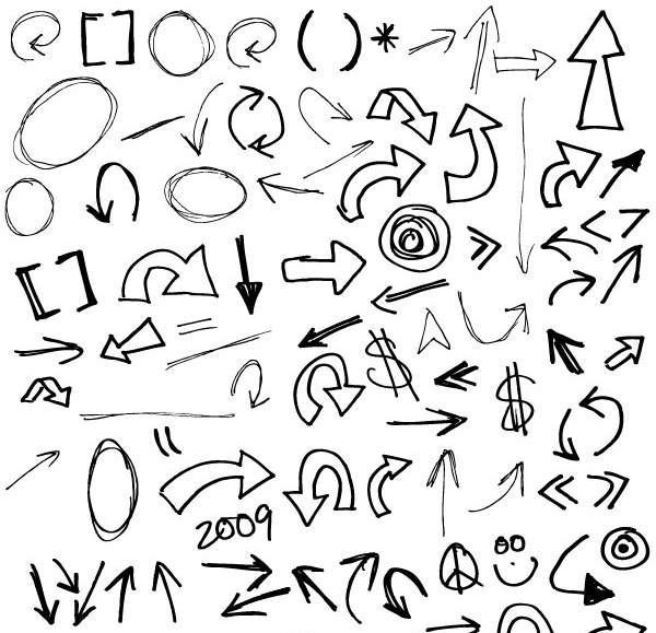 600x579 Free Graphics Vector Arrow Symbols And Shapes - Free Vector Drawing
