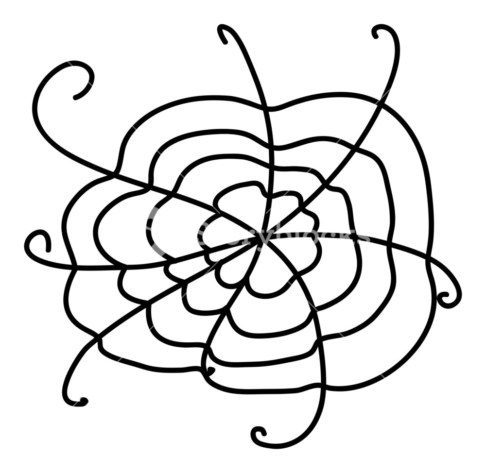 1000x974 Drawing Of Spider Web Royalty Free Stock Image - Free Web Drawing