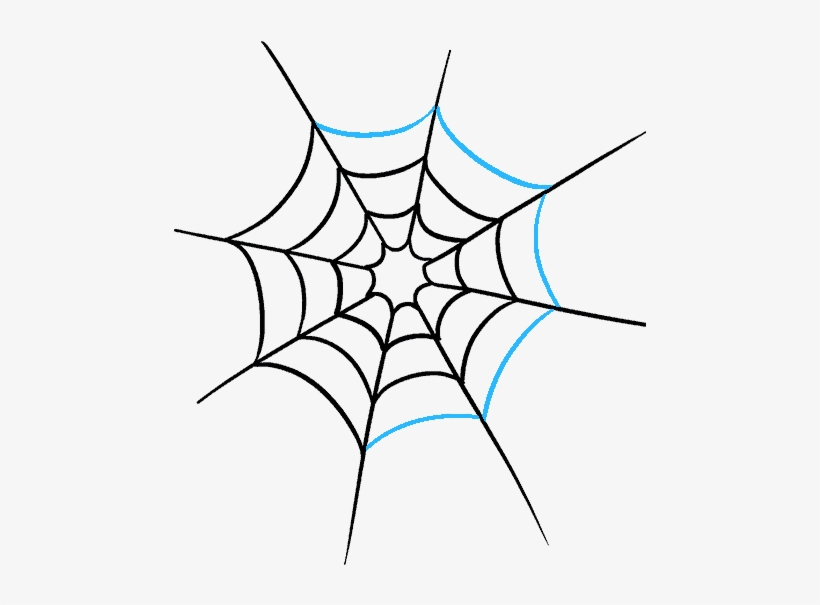 820x605 How To Draw Spider Web With Spider - Free Web Drawing