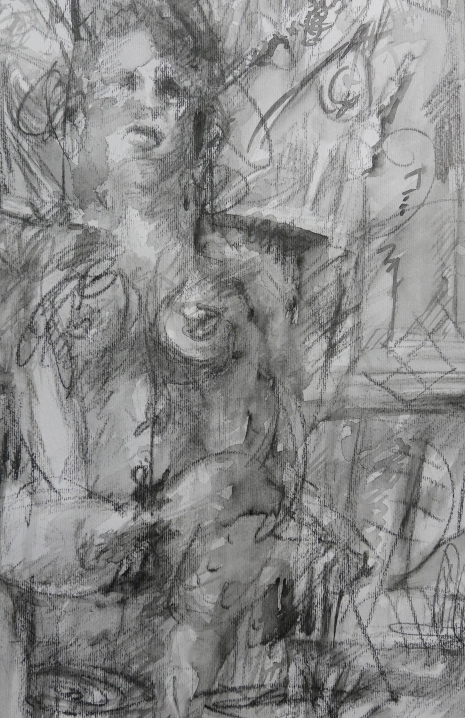 1920x2968 Woman With Desire For Freedom Drawing - Freedom Drawing