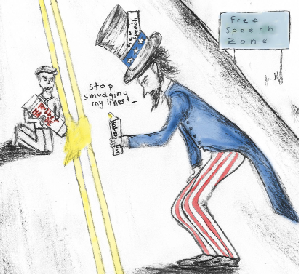 601x548 maria's side of the story drawing the line between free speech - Freedom Of Speech Drawing