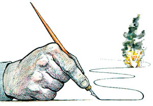 300x208 Cartoon Wars - Freedom Of Speech Drawing