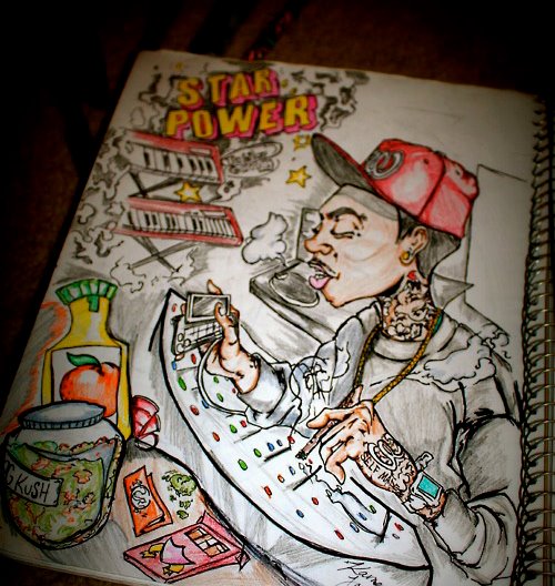 500x528 The Gun, Or The Man - Freestyle Drawing