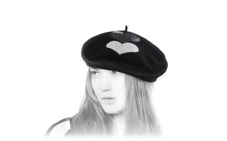 758x470 laulhere brigitte black french beret - French Beret Drawing