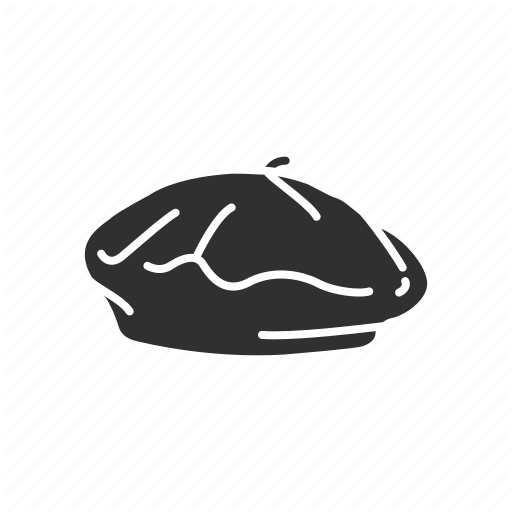 512x512 beret, bonnet, cap, clothing, female hat, french beret, hat icon - French Beret Drawing