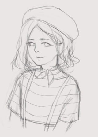 320x448 beret drawings on paigeeworld pictures of beret - French Beret Drawing