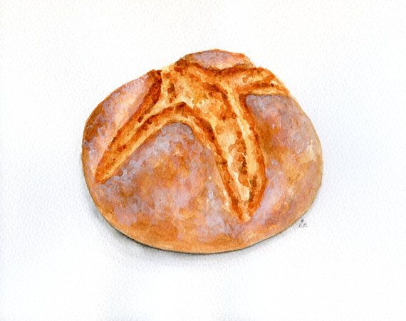 570x451 french bread - French Bread Drawing